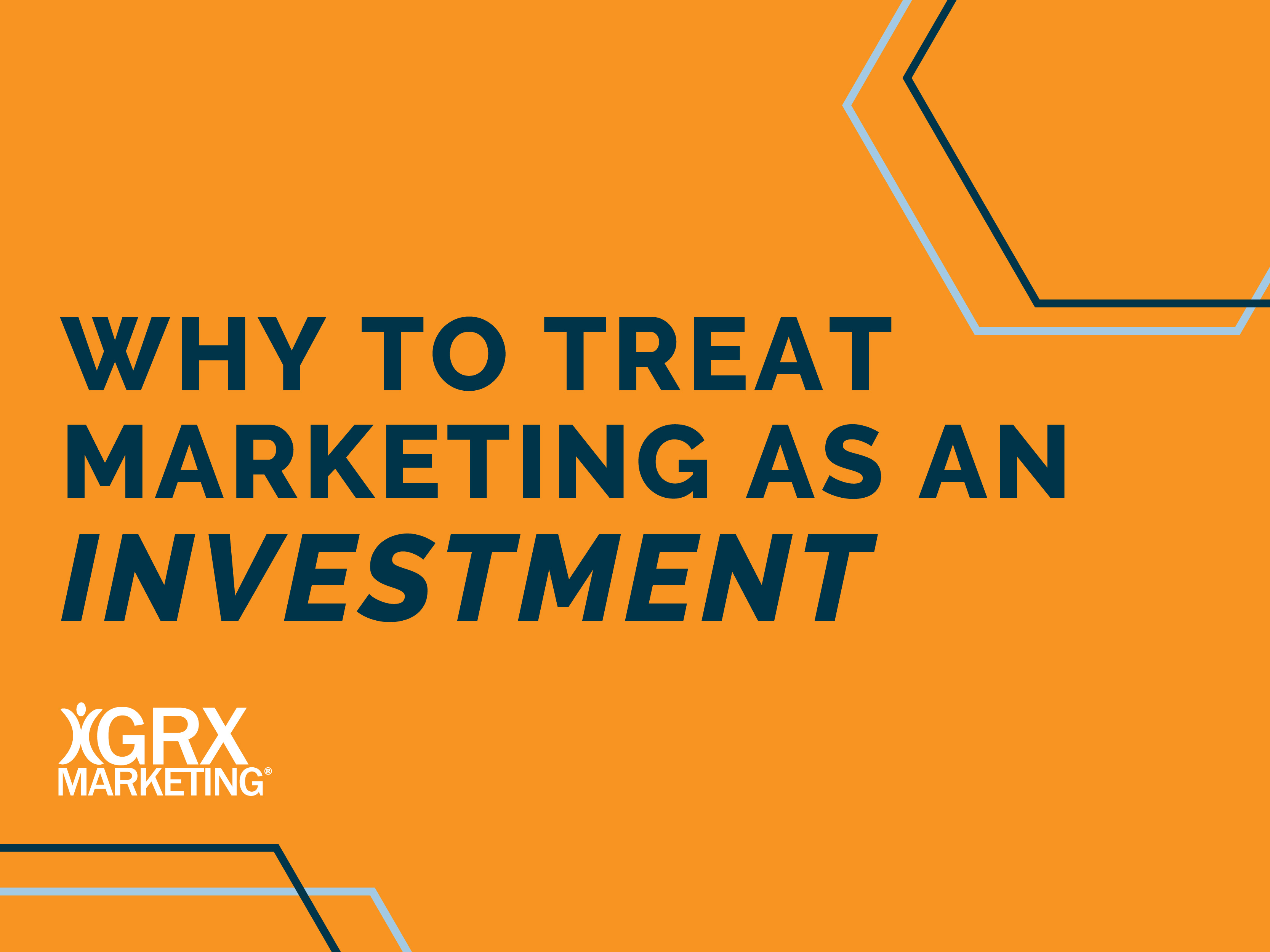 Guest Blog: Why to treat marketing as an investment